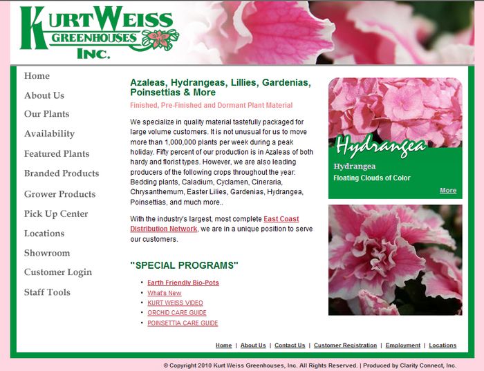 Kurt Weiss Greenhouses CCI Client