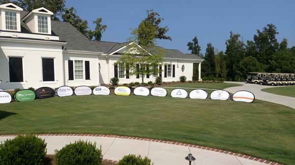 A-Frame Pop-Ups in front of Clubhouse