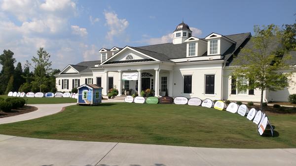 A-Frame Pop-Ups in front of Clubhouse