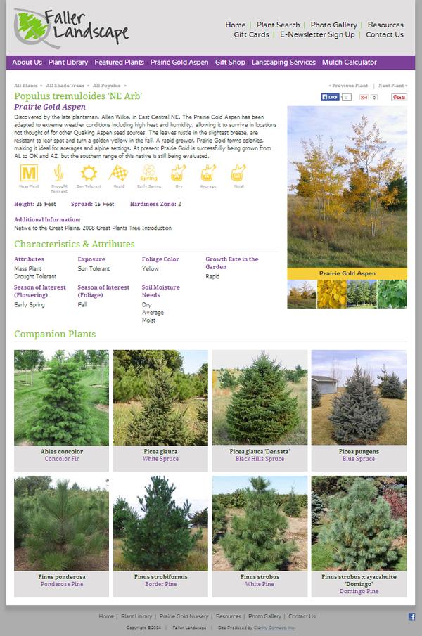 Plant Detail Page