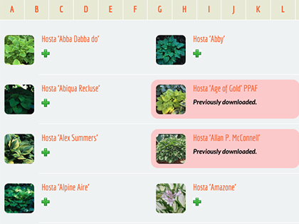 Plant D/B Mgr: Add Plants from GCM Master Plant Library
