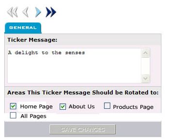 You can assign a particular message to one or more pages on your site.