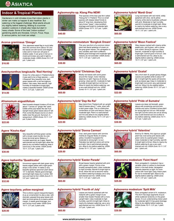This page style has up to 27 plants per page, each with a small image.